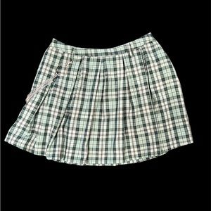 Green Hot Topic Plaid Skirt
